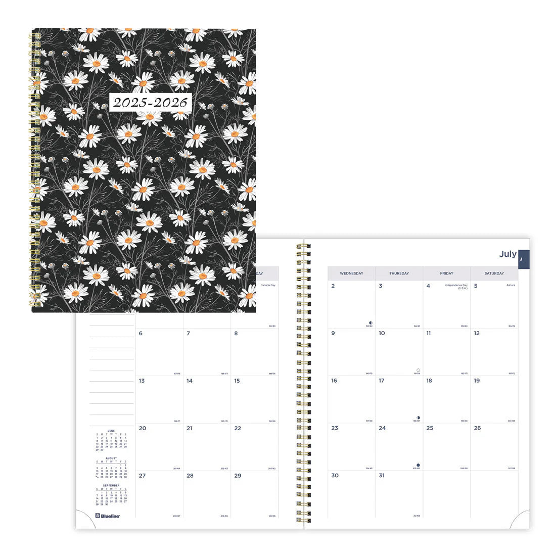 Planner Academic Monthly 11 X 8 1/2 Blossom White 2025/26