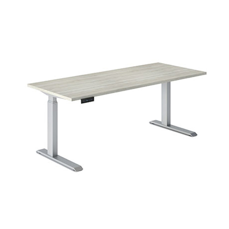 Piètement de bureau réglable en hauteur à 2 pieds Calypso - Argent