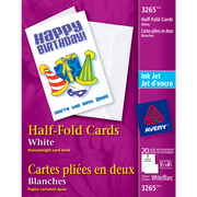 Avery® Half-Fold Greeting Cardsfor Inkjet Printers, 5-1/2" x 8-1/2"