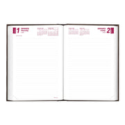 Planner Daily Hard Cover 7 1/2 x 5 Black 2026 CB387BLK