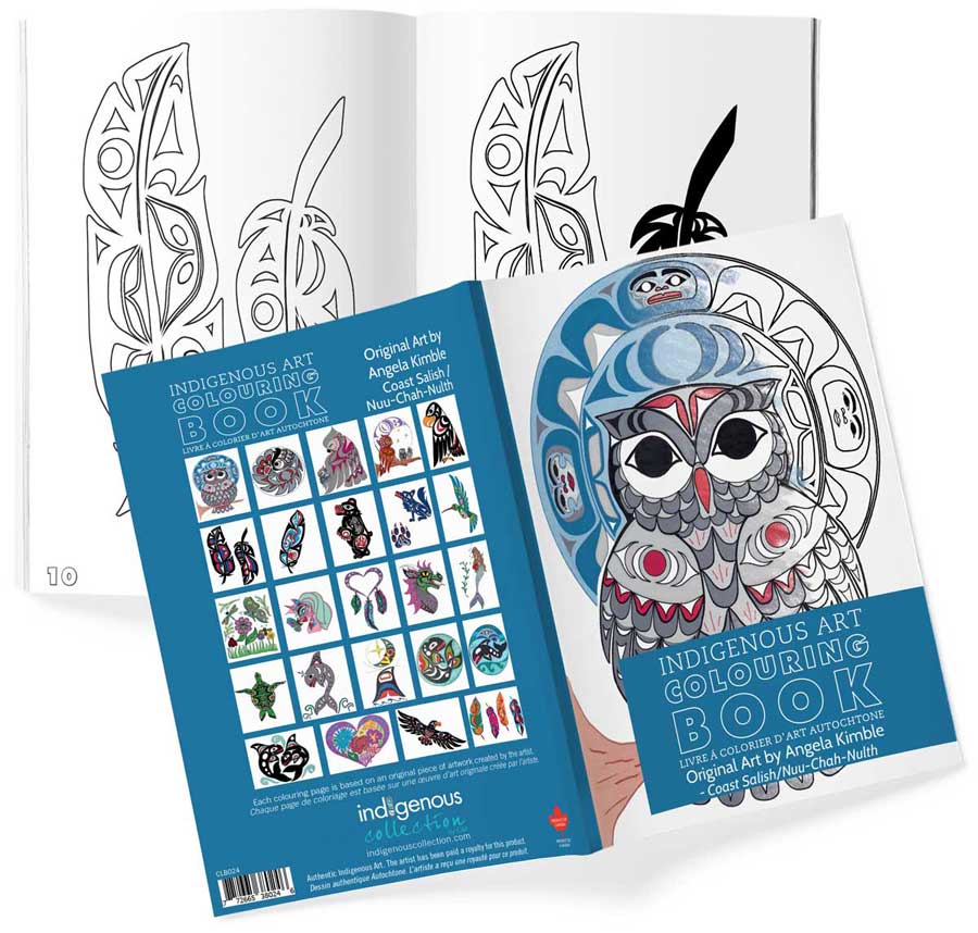 Livres de coloriage d'art autochtone — Artistes autochtones canadiens authentiques