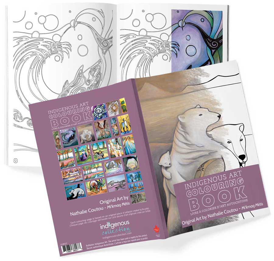 Livres de coloriage d'art autochtone — Artistes autochtones canadiens authentiques