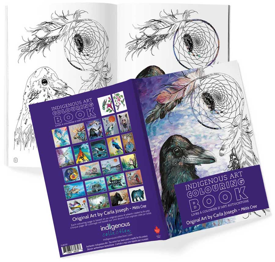 Livres de coloriage d'art autochtone — Artistes autochtones canadiens authentiques