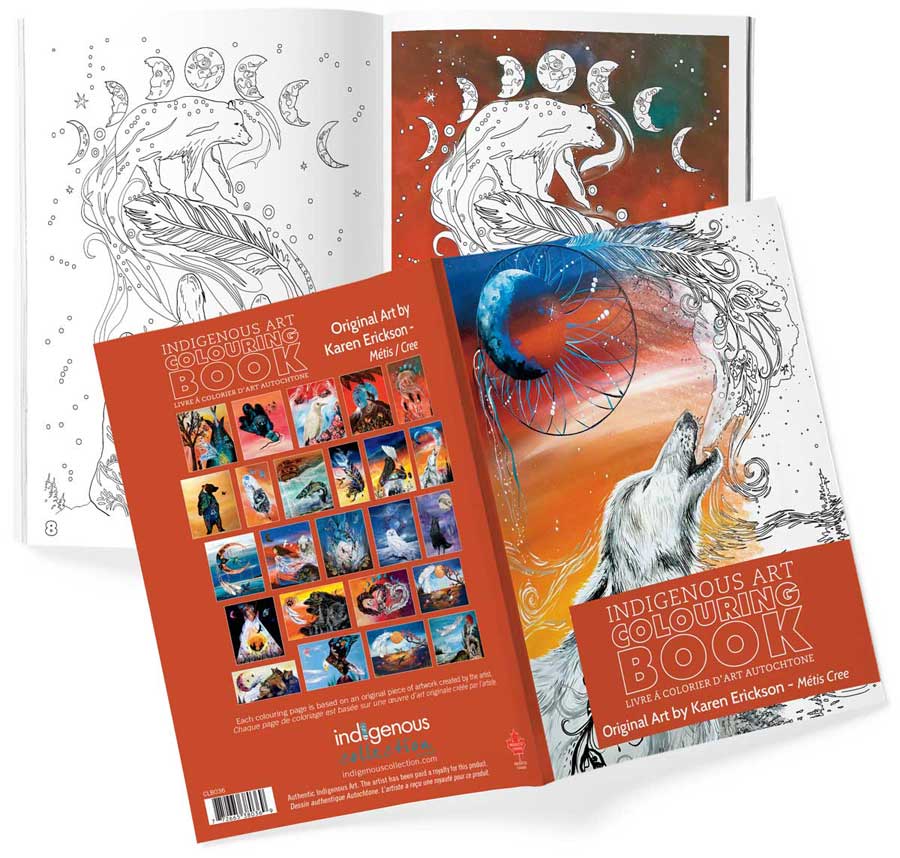 Livres de coloriage d'art autochtone — Artistes autochtones canadiens authentiques