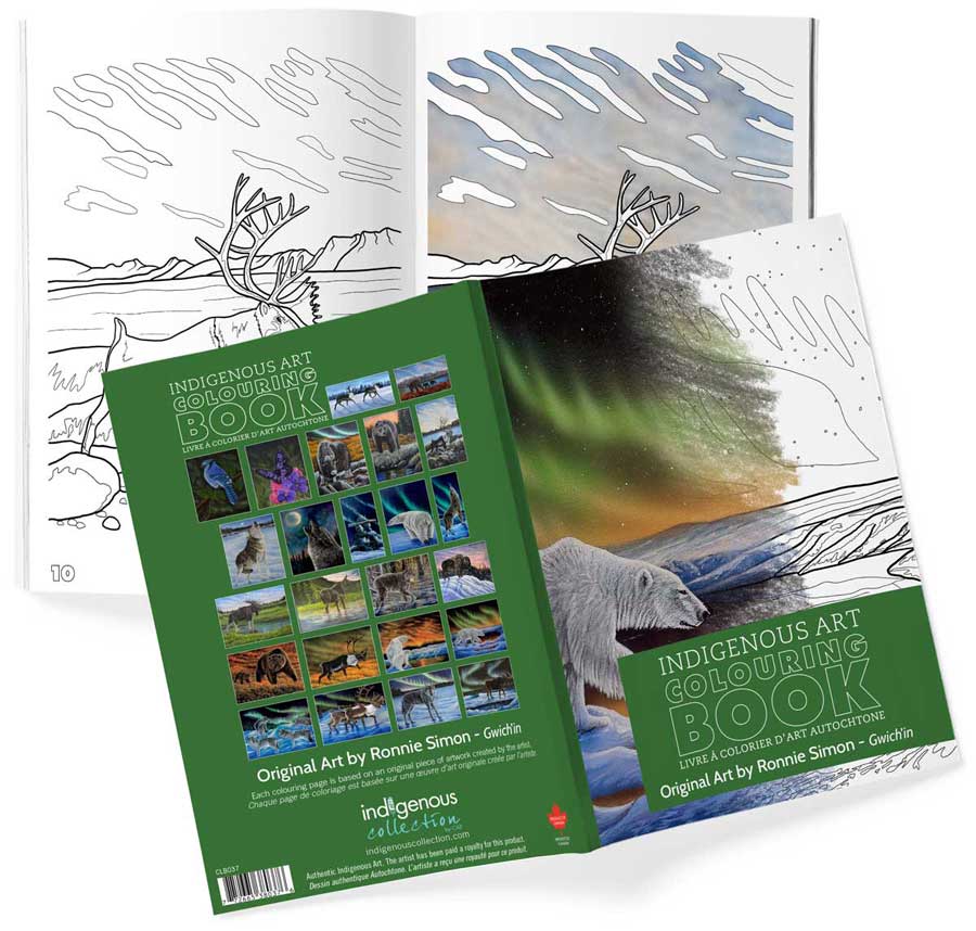 Livres de coloriage d'art autochtone — Artistes autochtones canadiens authentiques