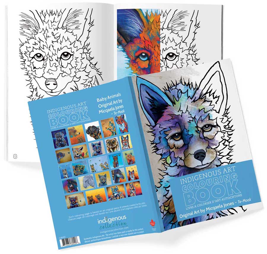 Livres de coloriage d'art autochtone — Artistes autochtones canadiens authentiques