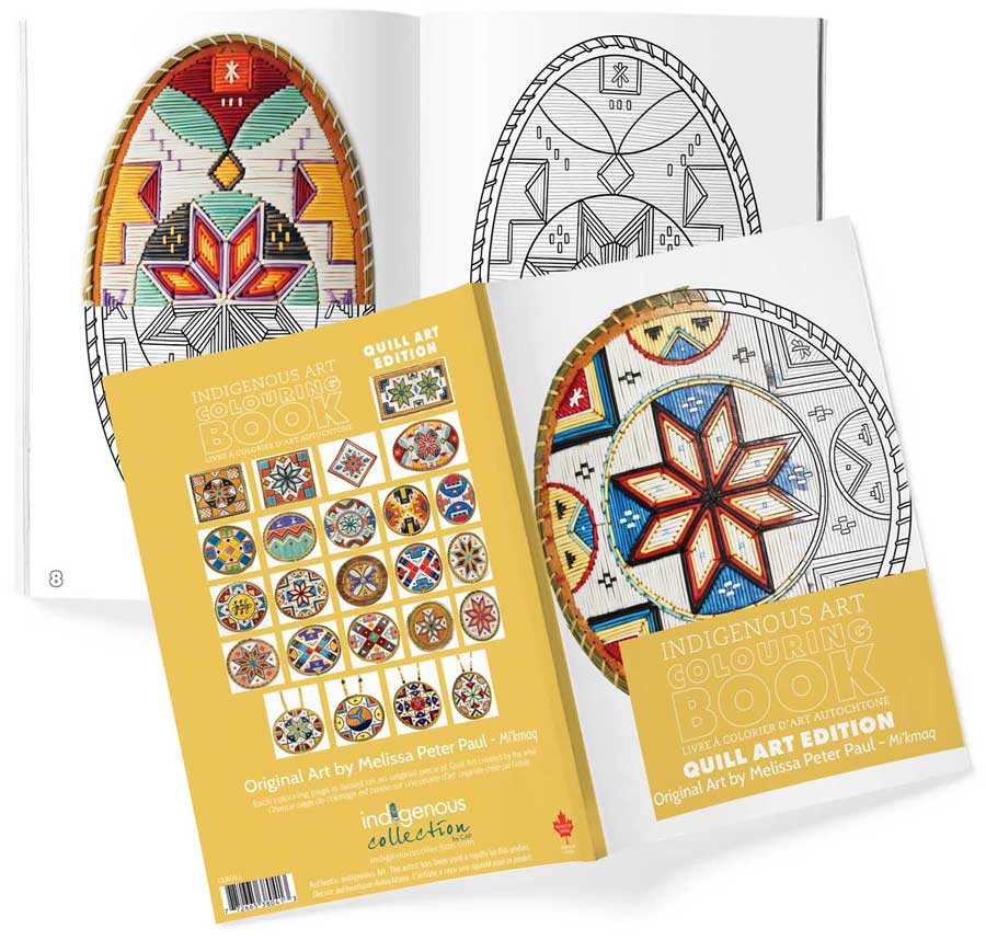 Livres de coloriage d'art autochtone — Artistes autochtones canadiens authentiques