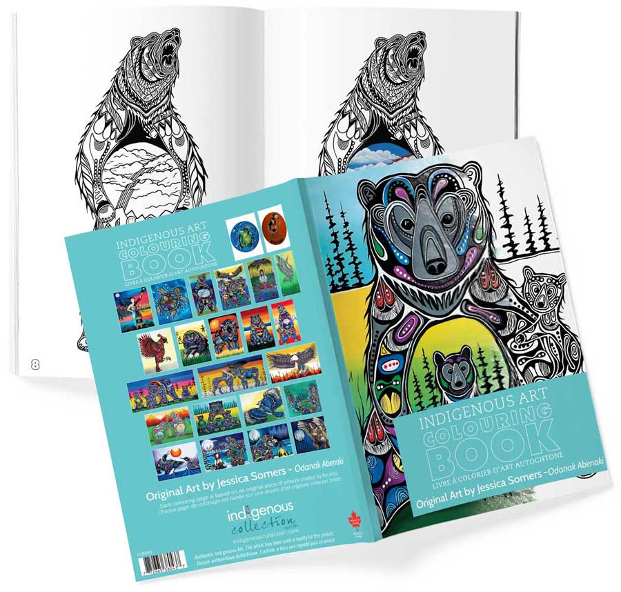 Livres de coloriage d'art autochtone — Artistes autochtones canadiens authentiques