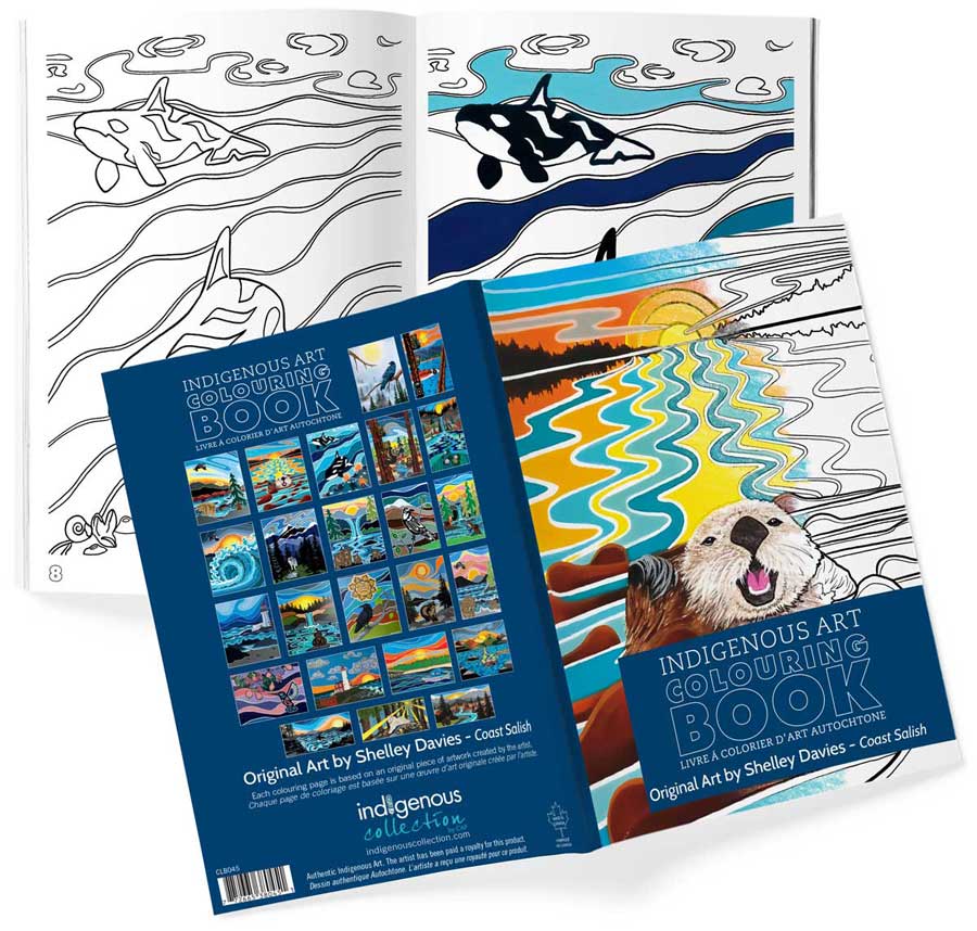 Livres de coloriage d'art autochtone — Artistes autochtones canadiens authentiques