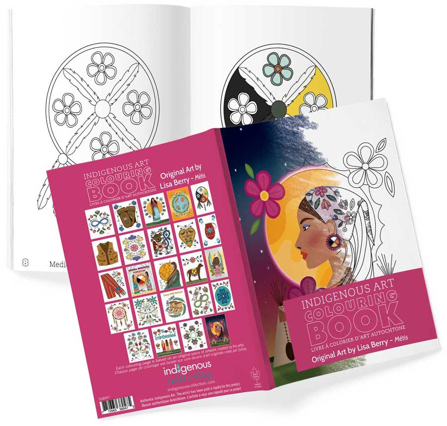 Livres de coloriage d'art autochtone — Artistes autochtones canadiens authentiques