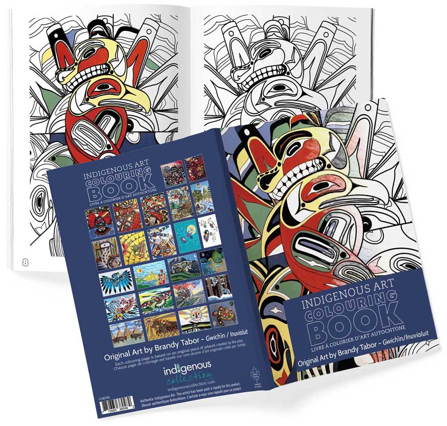 Livres de coloriage d'art autochtone — Artistes autochtones canadiens authentiques