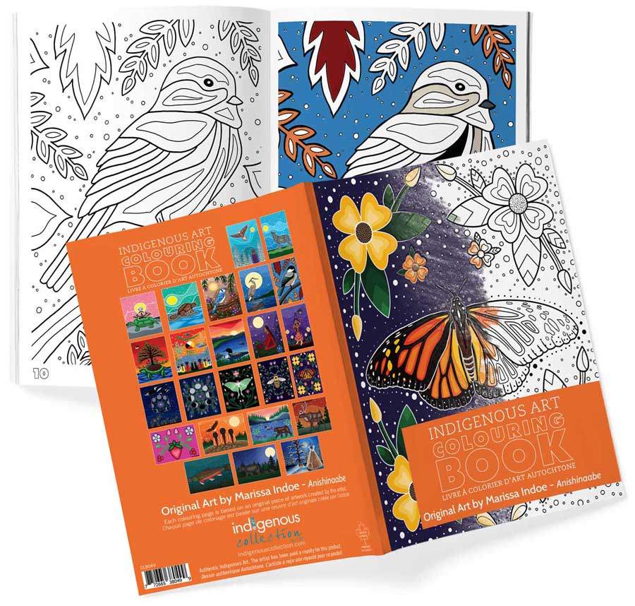Livres de coloriage d'art autochtone — Artistes autochtones canadiens authentiques