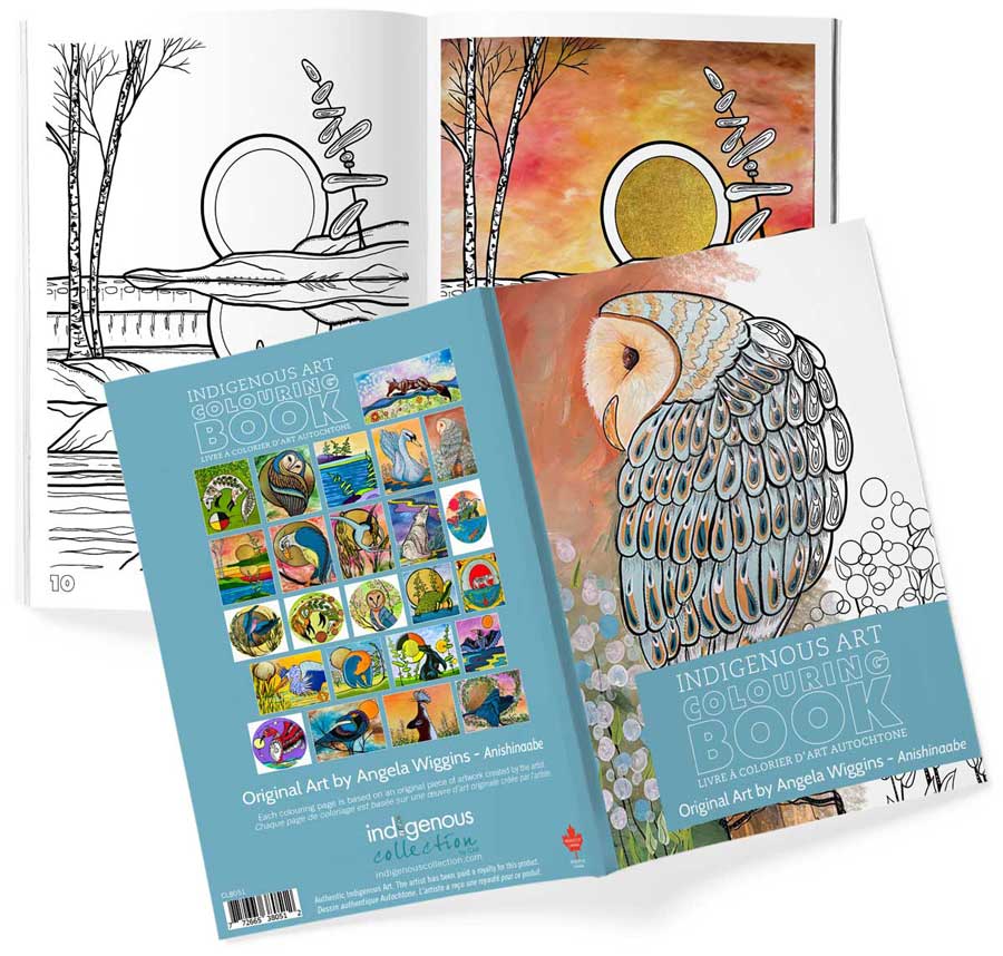 Livres de coloriage d'art autochtone — Artistes autochtones canadiens authentiques
