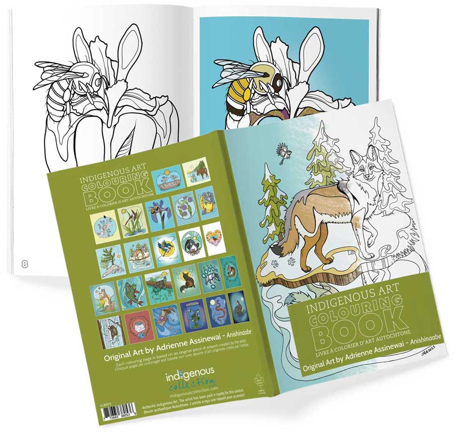 Livres de coloriage d'art autochtone — Artistes autochtones canadiens authentiques