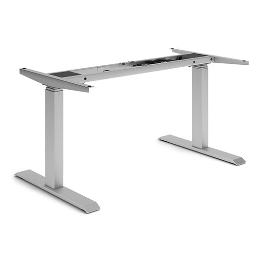Cleo 2-Leg Height Adjustable Desk Base - White