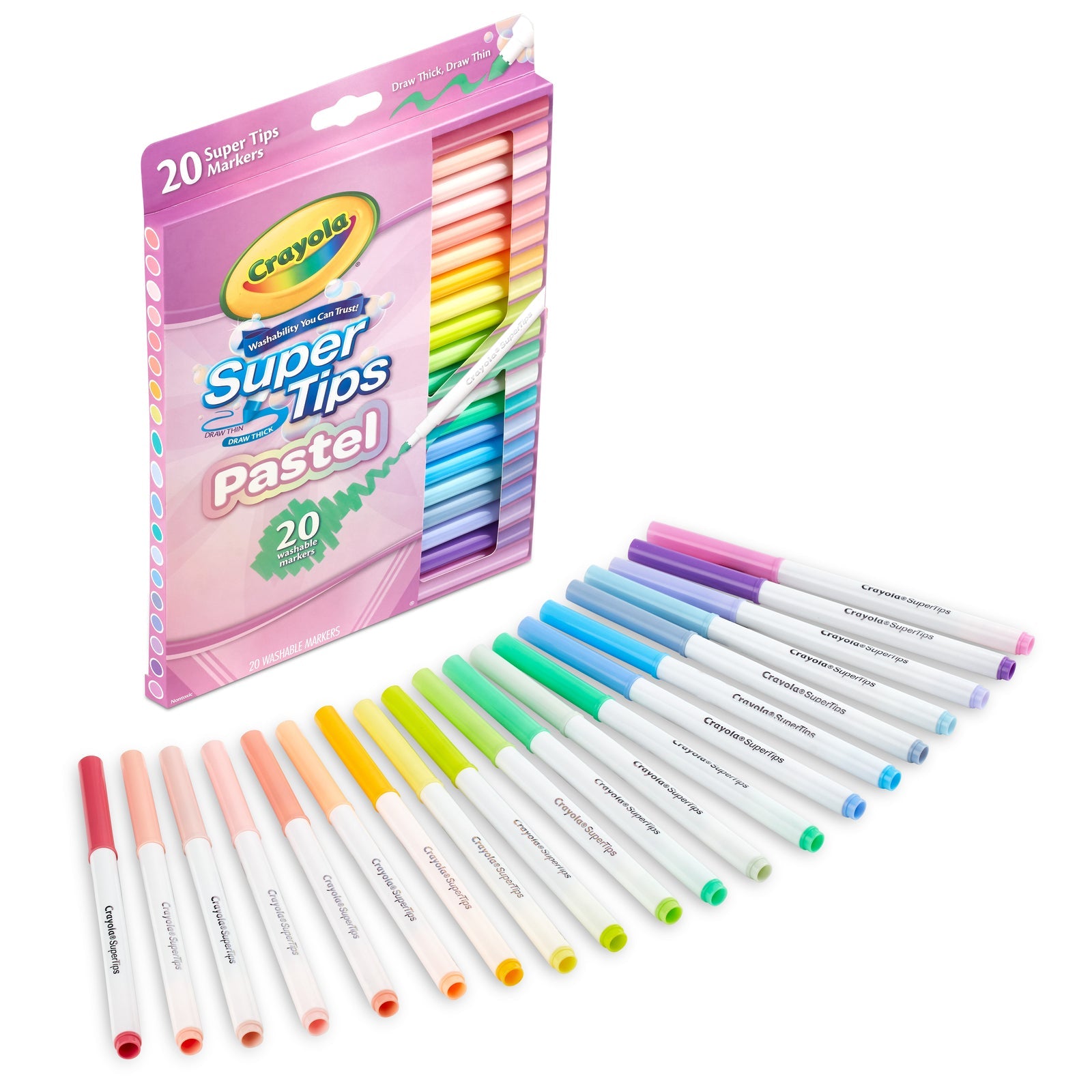 Super Tips Pastel Washable Markers