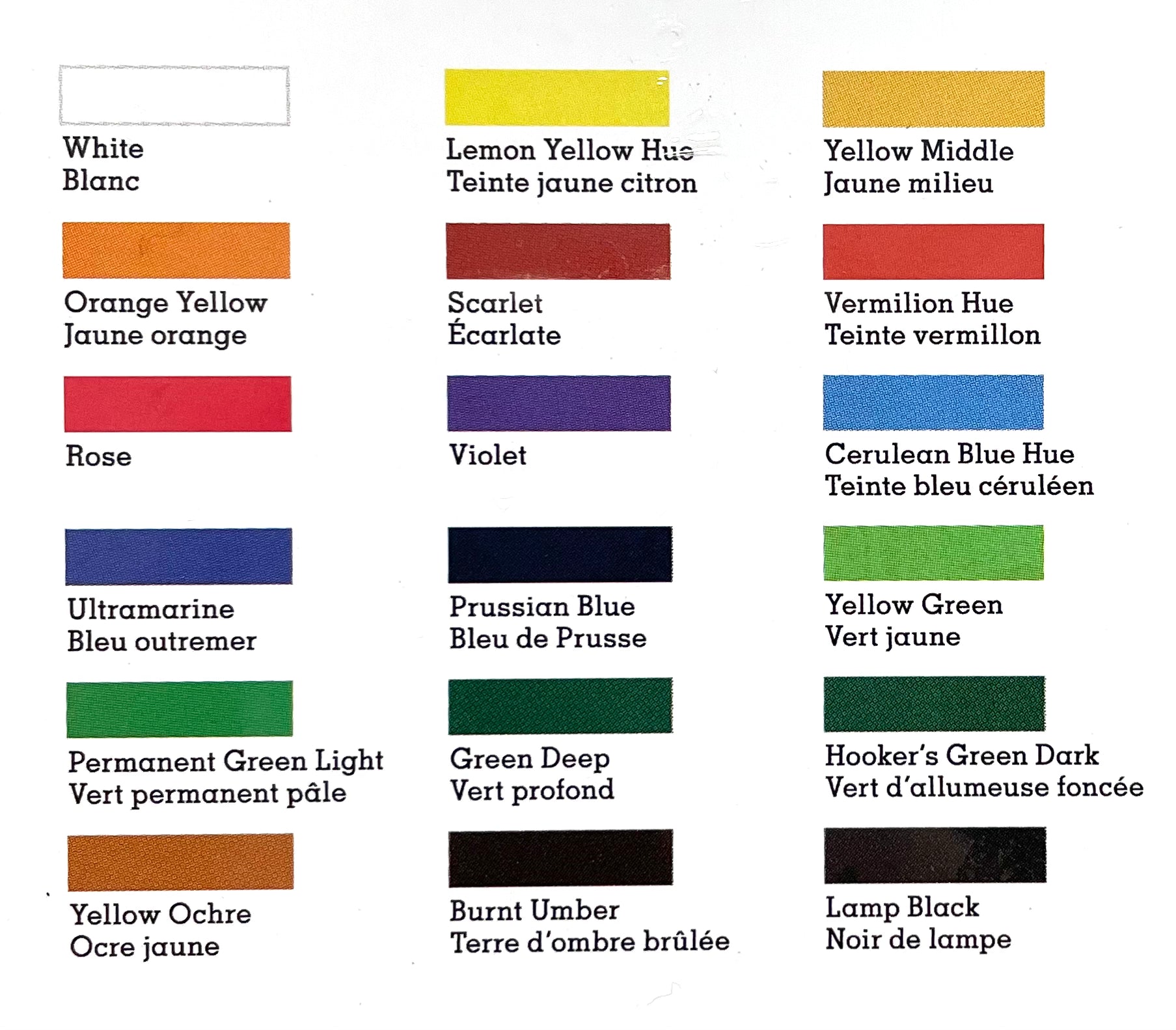 Classic 18-Colour Palette
