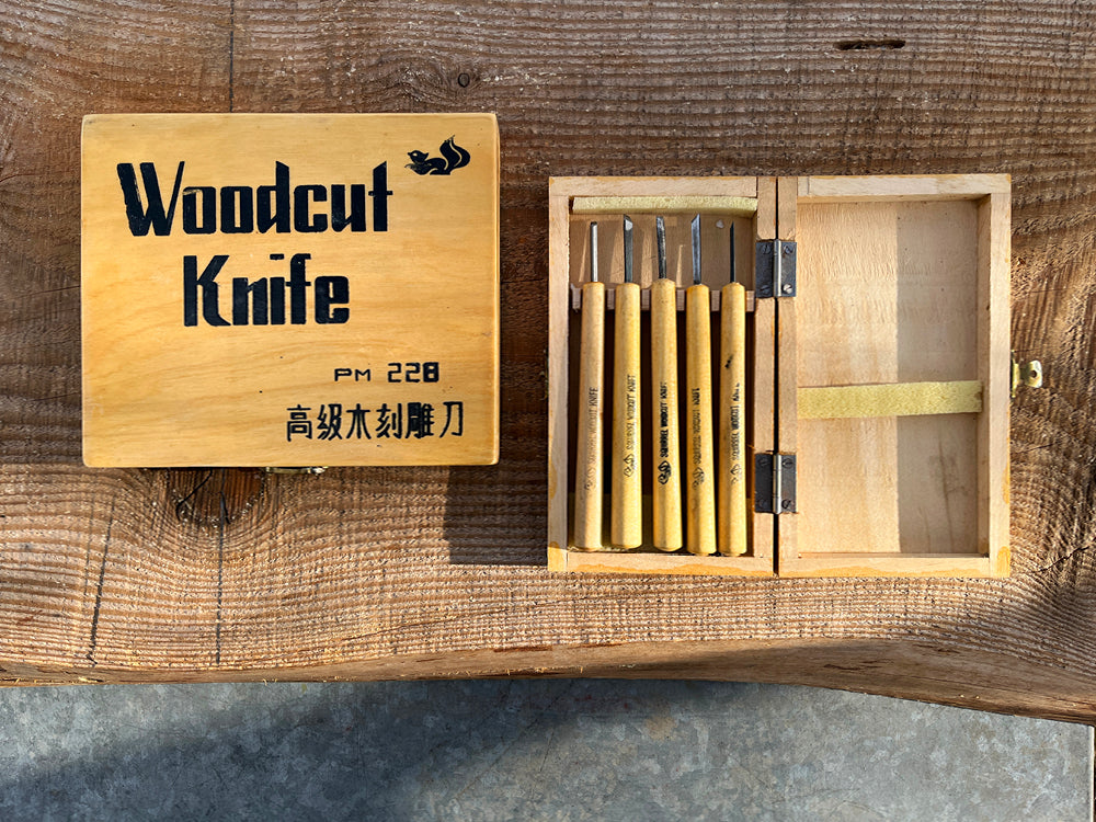 Ensembles de couteaux à sculpter le bois en coffret