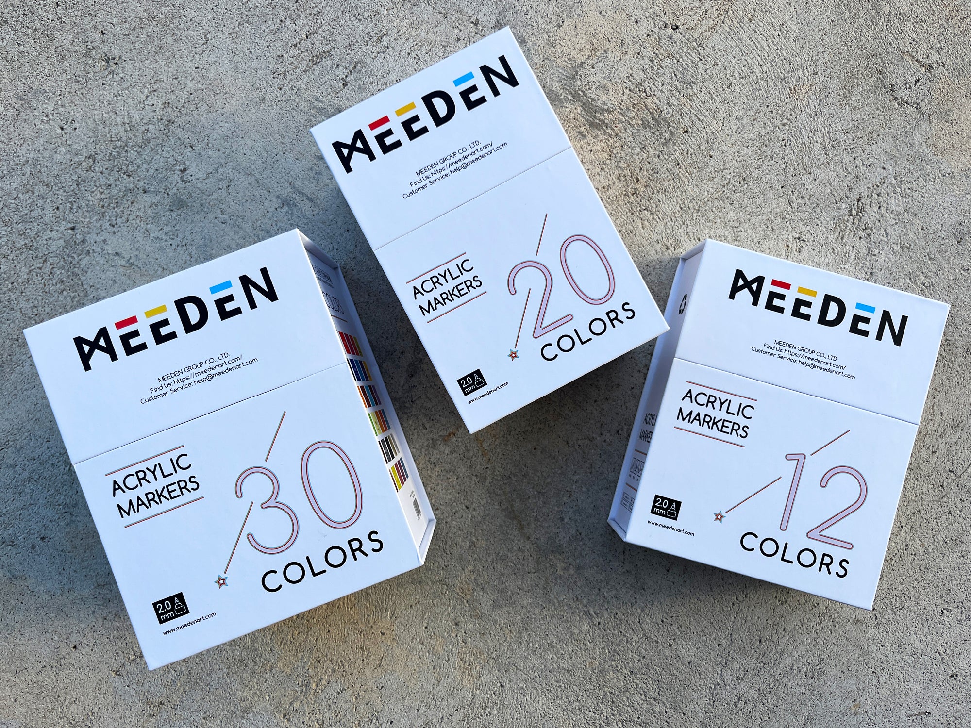Meeden Acrylic Marker Sets / 2.0mm Tip