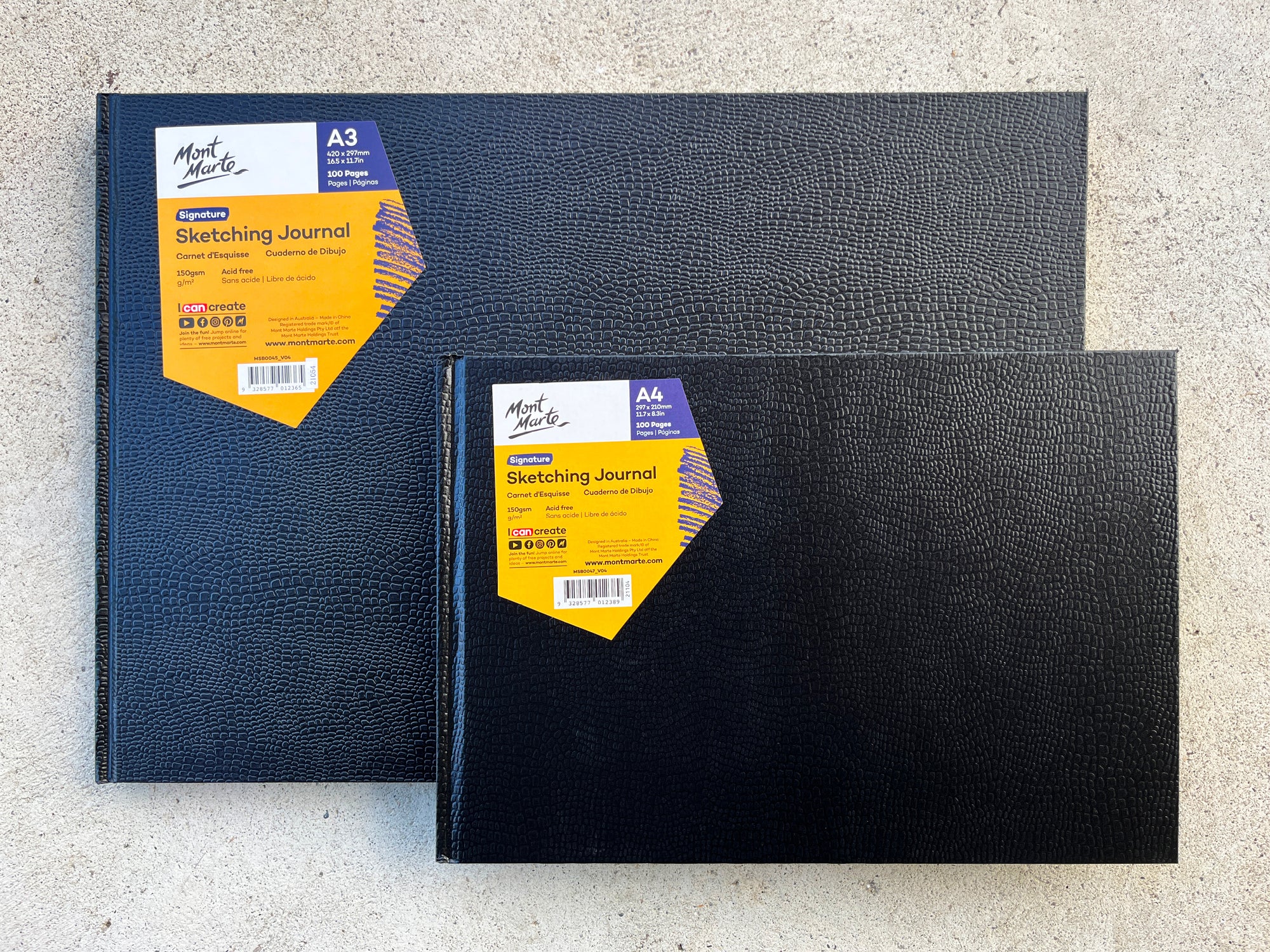 Mont Marte Hardcover Sketching Journals