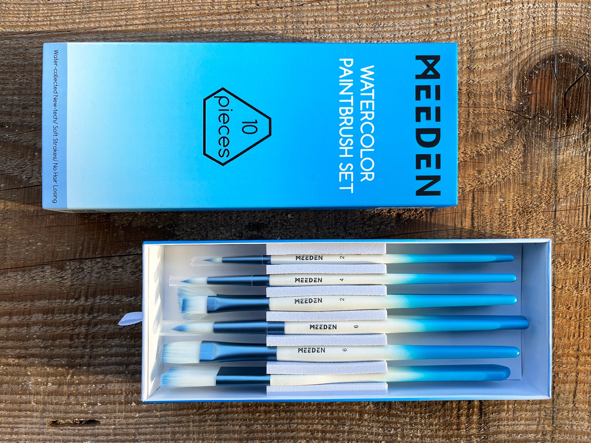 Meeden Watercolour Paintbrush Set / 10 Brushes