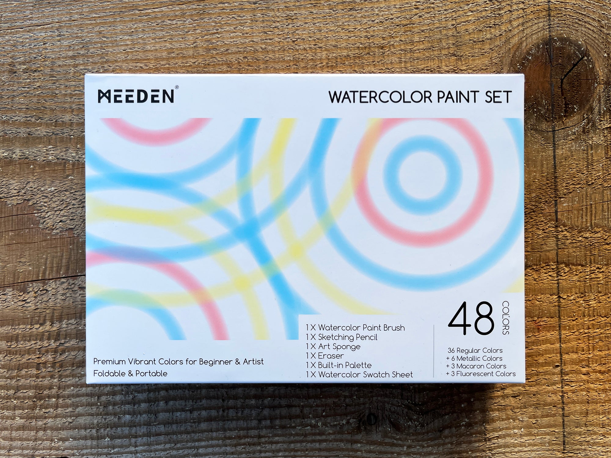Meeden Watercolour 48-Colour Travel Set