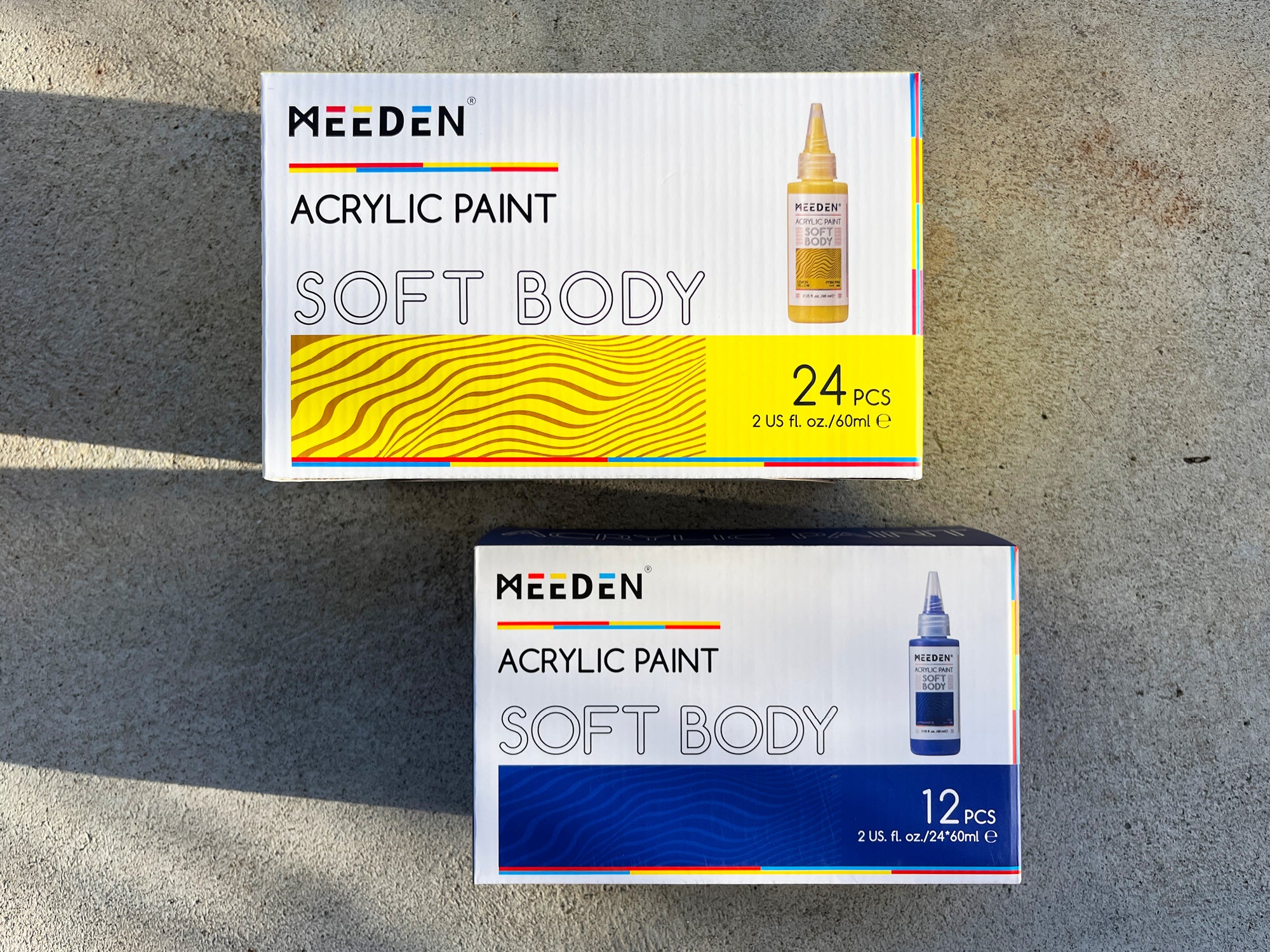 Meeden Acrylic Soft Body Paint Sets / 60mL Bottles