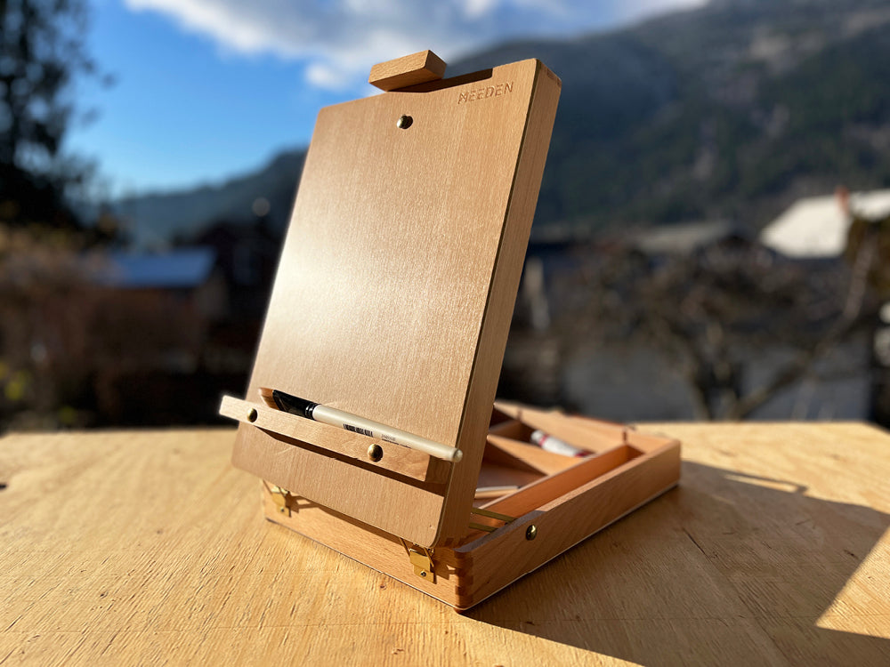 Meeden Studio Sketchbox Mini Easel Solid Beechwood