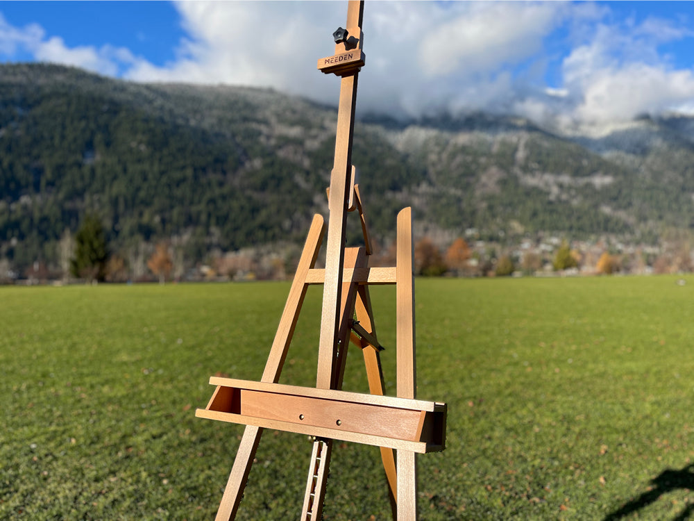 Meeden A-Frame Tilt Studio Easel Solid Beechwood