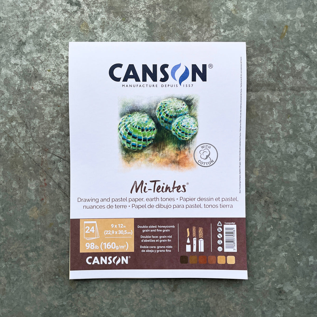 Canson Mi-Teintes Earthtone Pastel Paper Pad — 9 x 12"