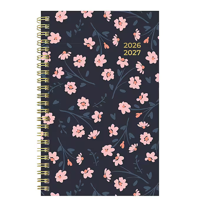 Blueline Blossom Academic Weekly Planner 13-Month July–July 8"x5"