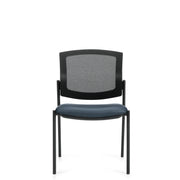 IBEX UPHOLSTERED SEAT & MESH BACK ARMLESS GUEST CHAIR - MVL2831