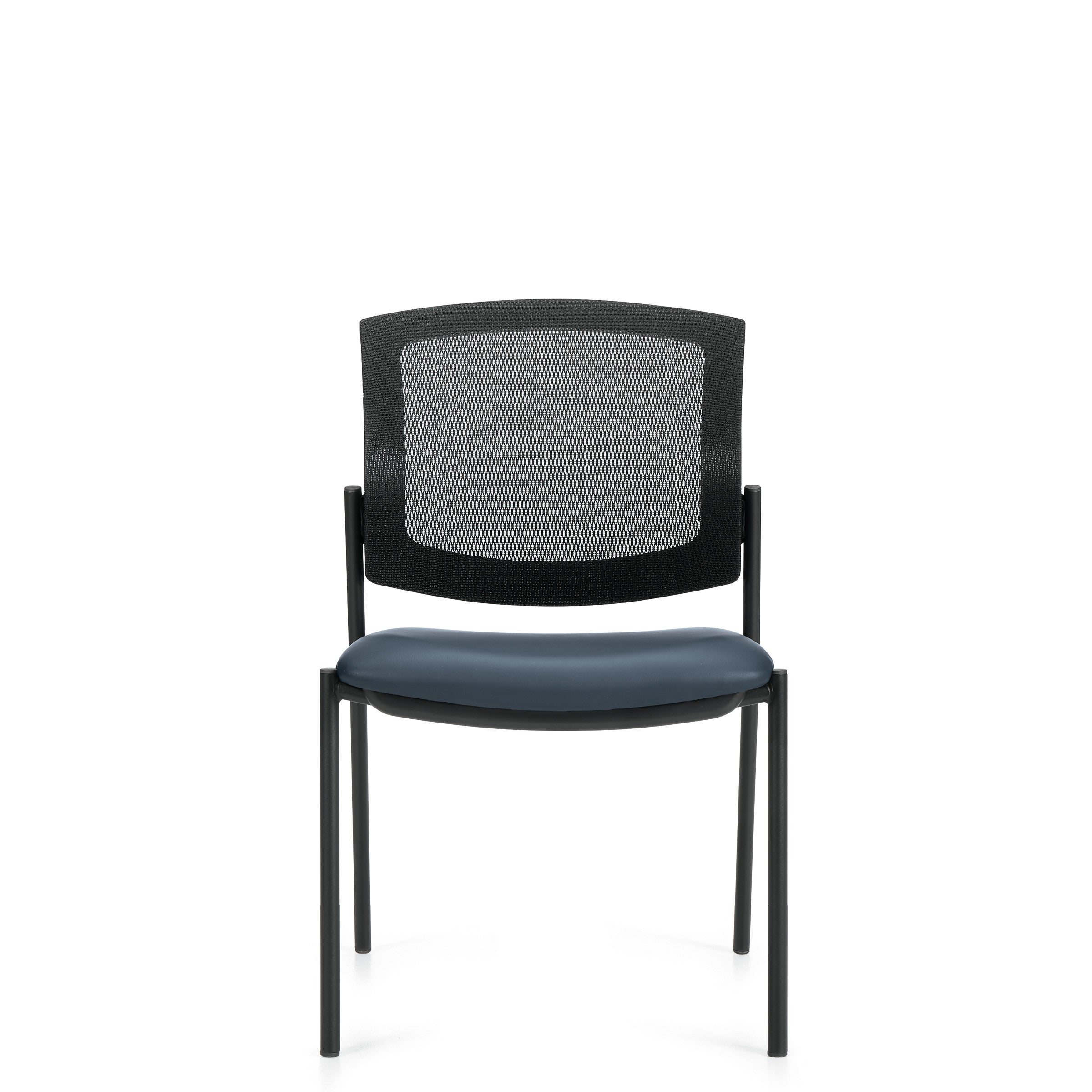 IBEX UPHOLSTERED SEAT & MESH BACK ARMLESS GUEST CHAIR - MVL2831