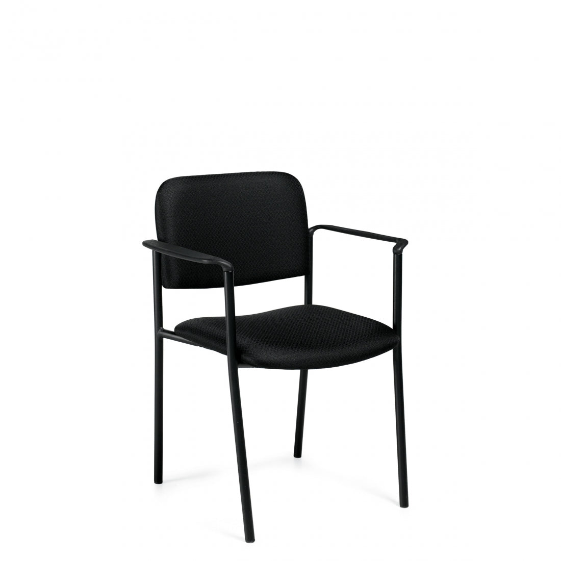 Offices To Go Minto Low Back Stacking Chair — Armchair or Armless