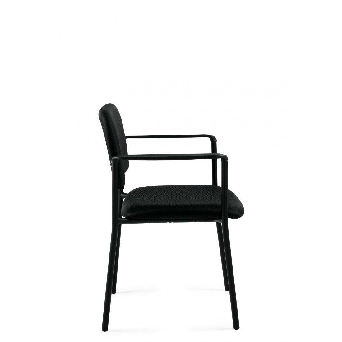 Offices To Go Minto Low Back Stacking Chair — Armchair or Armless