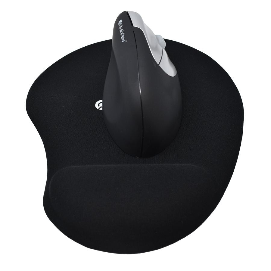 Rounded Gel wrist Mouse pad Black