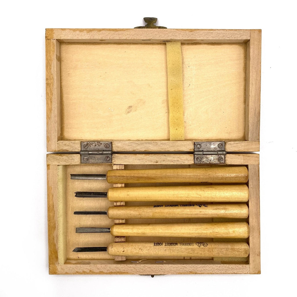 Wood Carving Knife 8set Wood Box