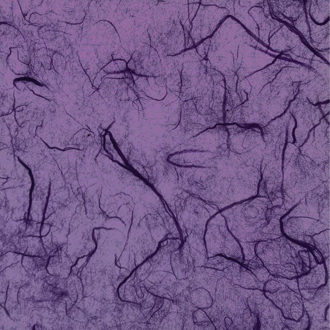 Handmade Mulberry Paper 18 x 25 in - Violet Fibre