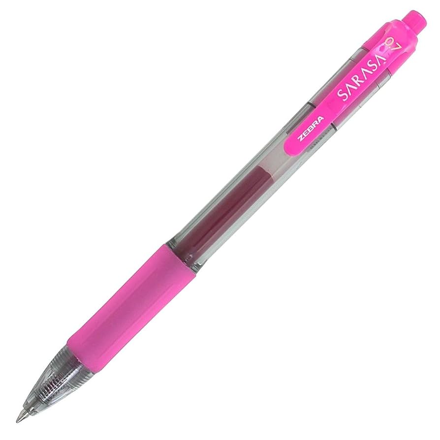 Zebra Sarasa Dry X20 retractable gel pen – 0.7mm medium tip, fuchsia ink