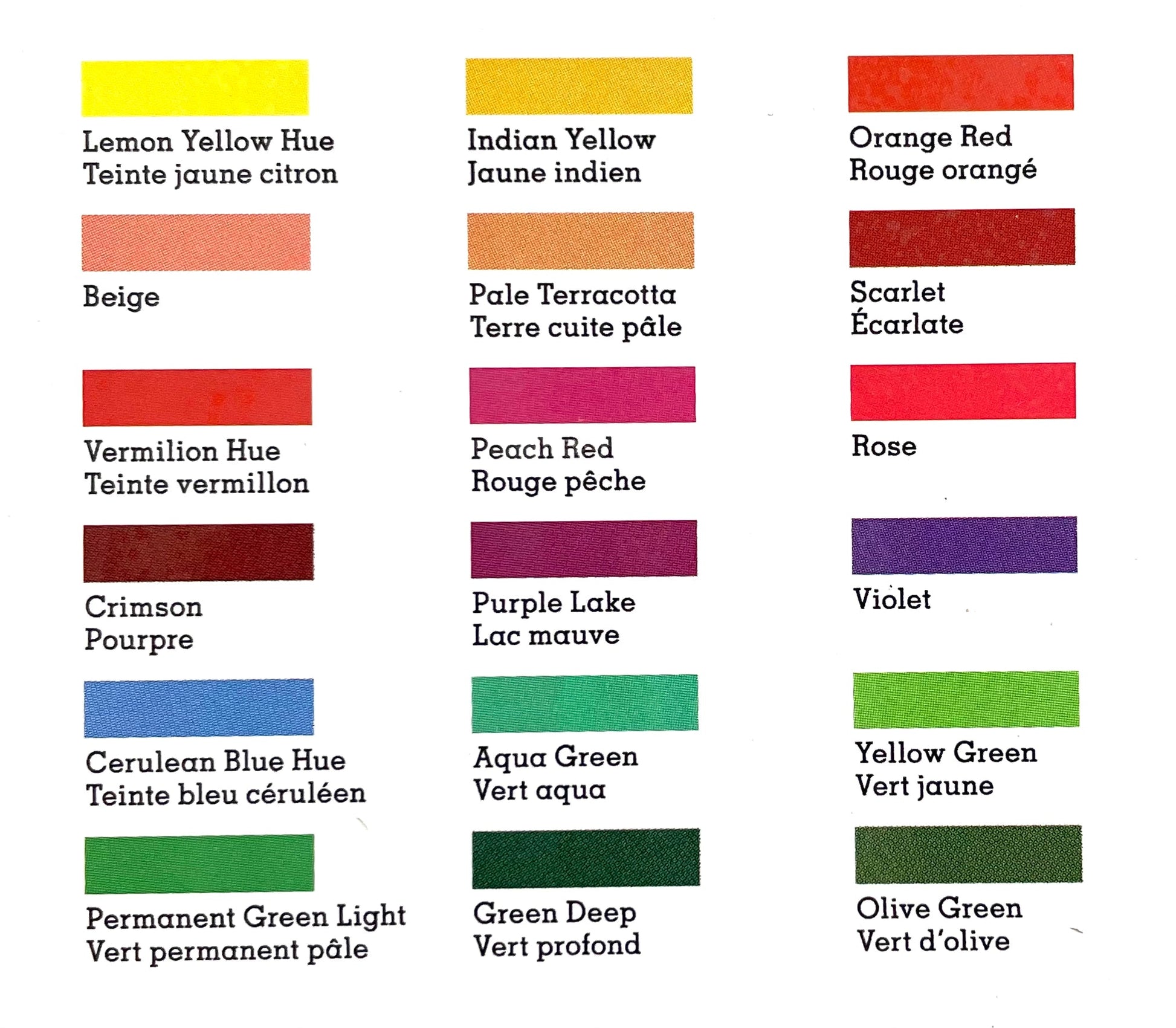 Floral 18-Colour Palette