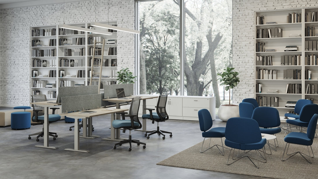 Offices To Go Newland Storage Units with Top — 36"W – in an office