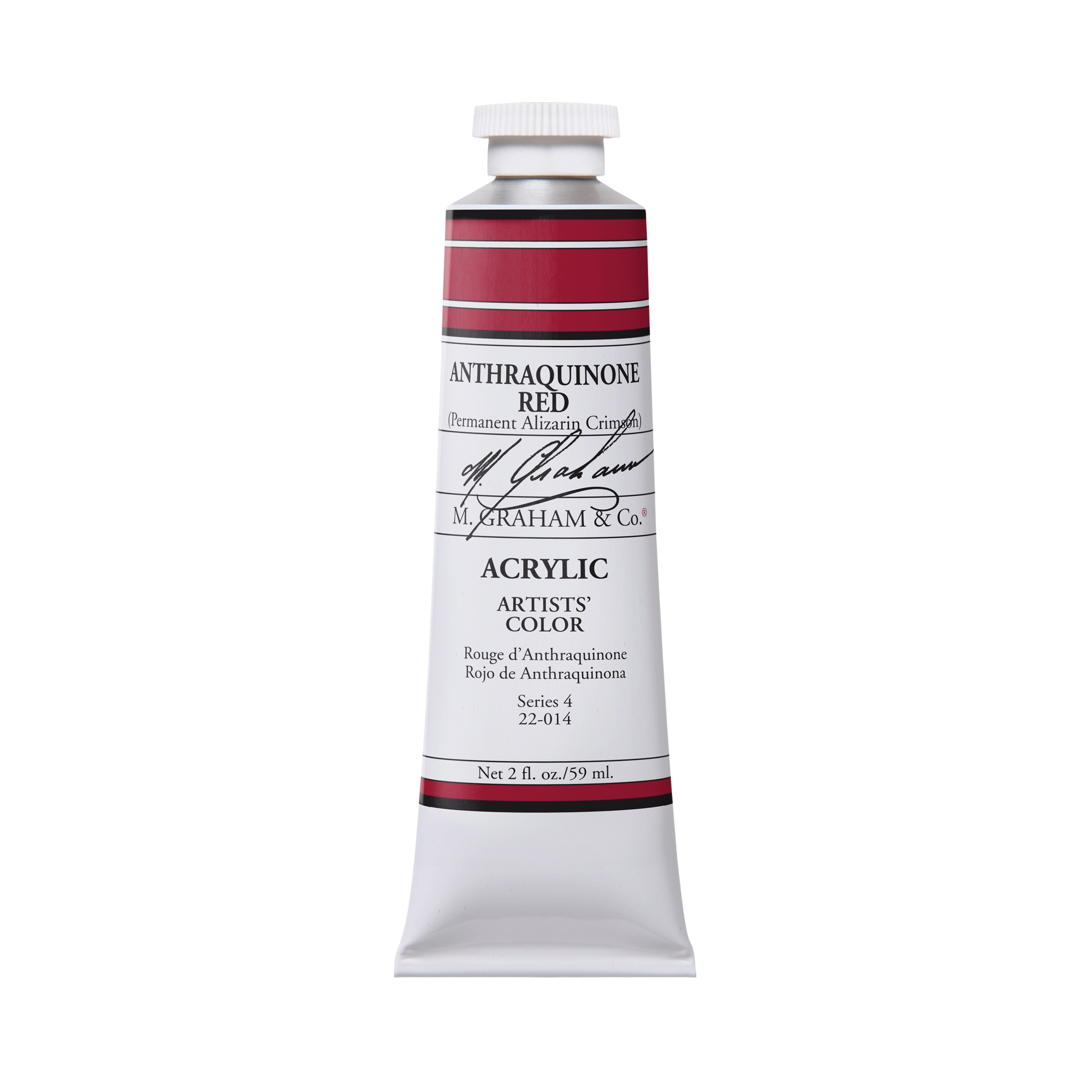 M. Graham Artists' Acrylic - Anthraquinone Red, 2 oz / 60 ml tube