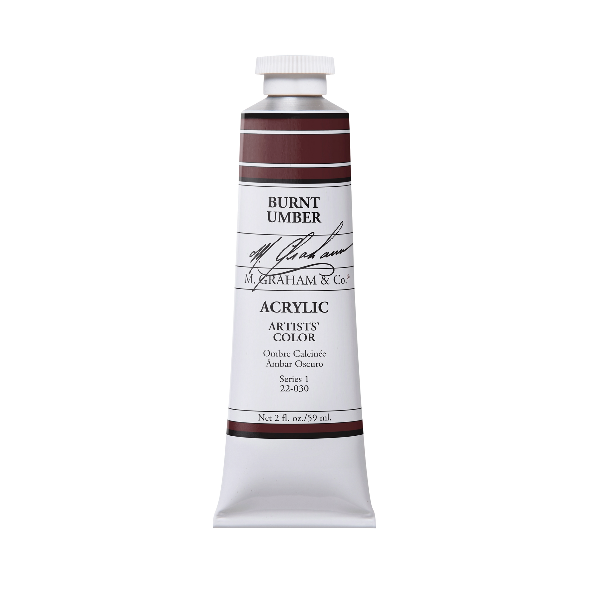 M. Graham Artists' Acrylic - Burnt Umber, 2 oz / 60 ml tube