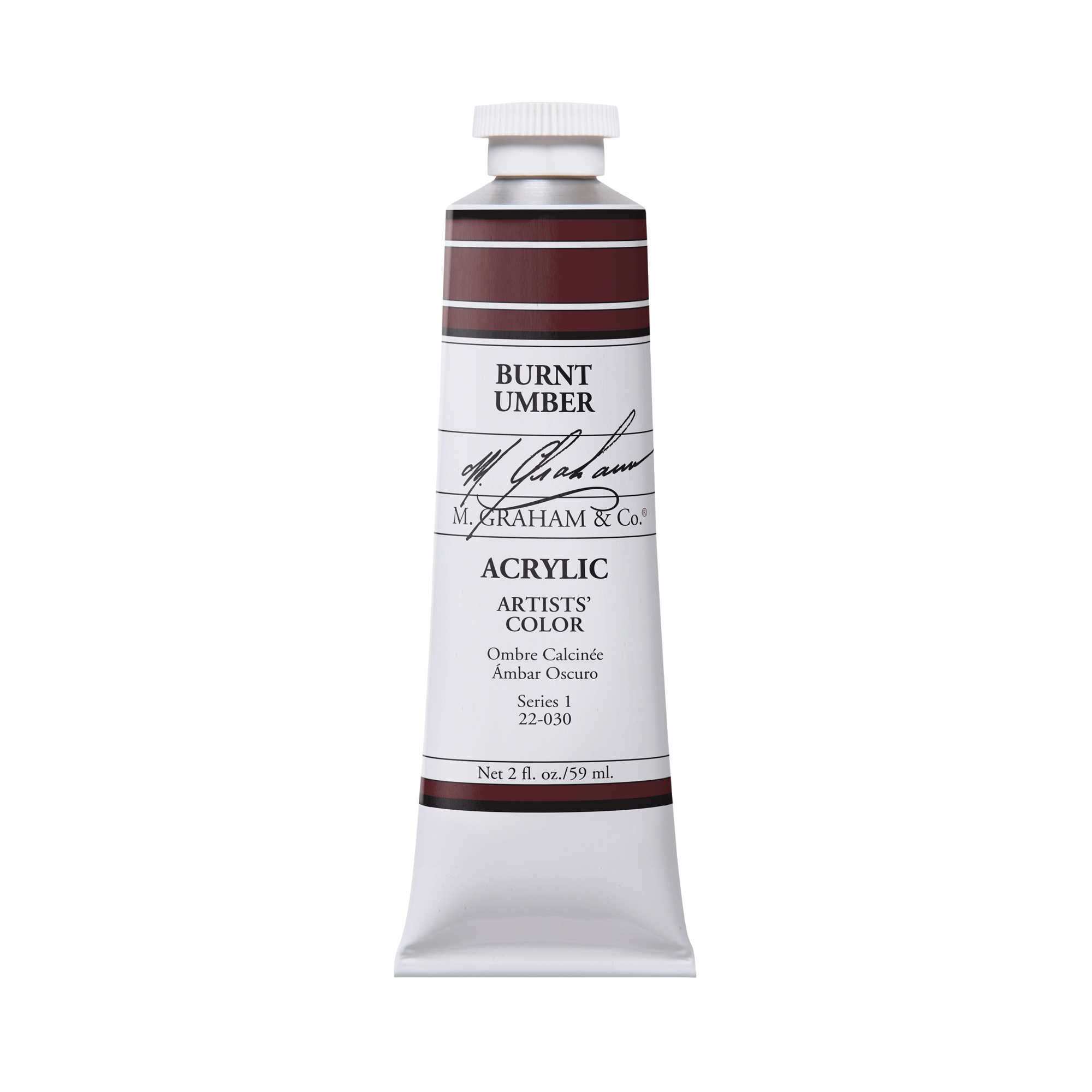 M. Graham Artists' Acrylic - Burnt Umber, 2 oz / 60 ml tube
