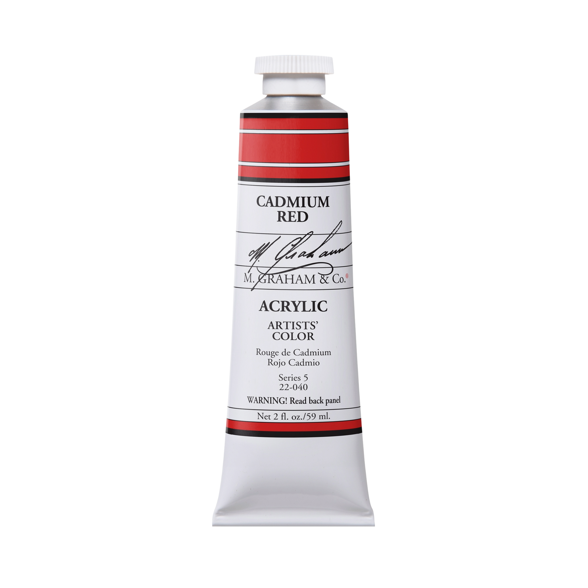 M. Graham Artists' Acrylic - Cadmium Red, 2 oz / 60 ml tube