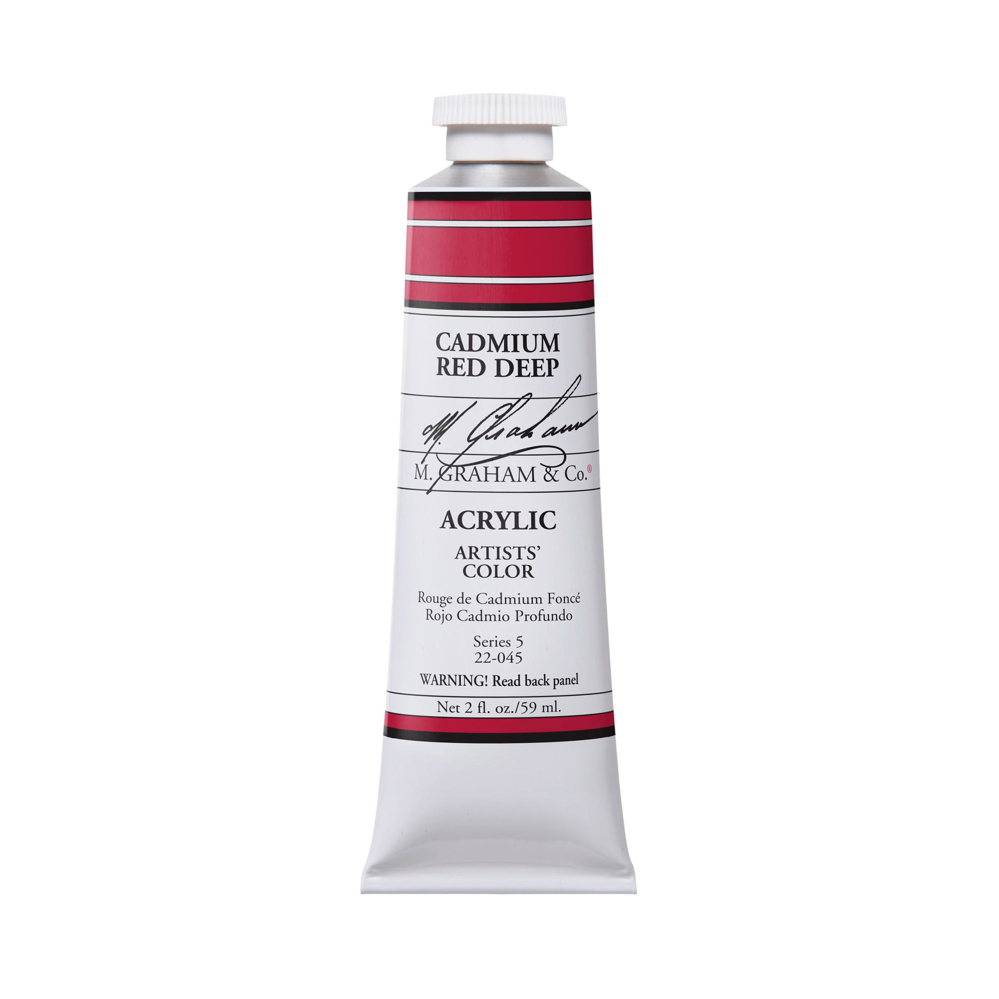 M. Graham Artists' Acrylic - Cadmium Red Deep, 2 oz / 60 ml tube