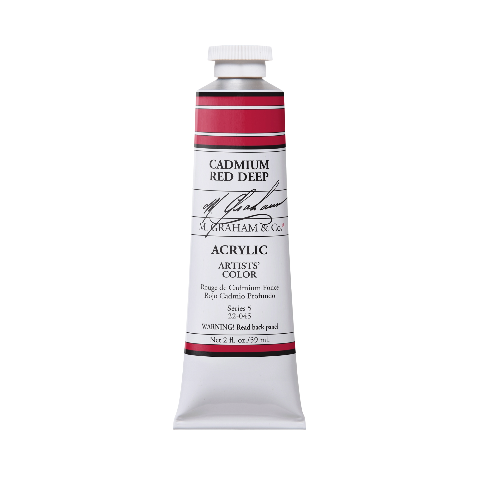 M. Graham Artists' Acrylic - Cadmium Red Deep, 2 oz / 60 ml tube
