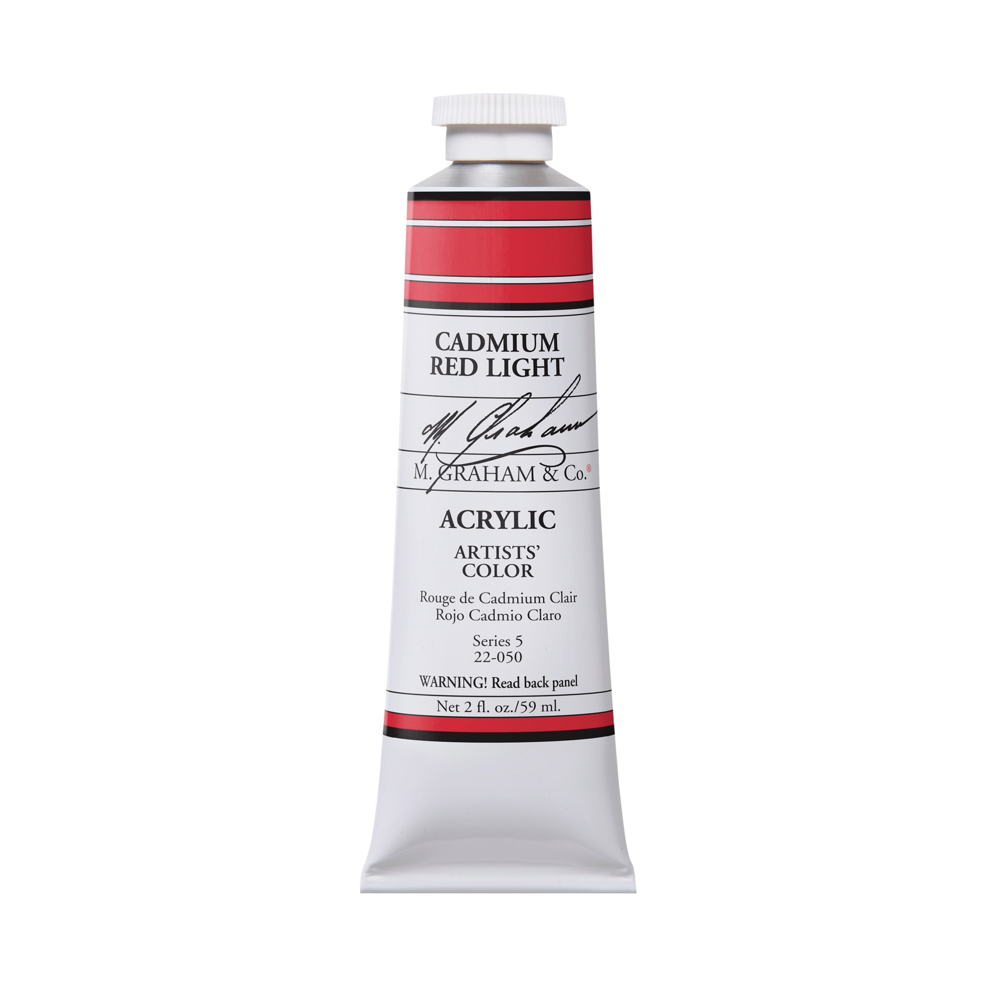 M. Graham Artists' Acrylic - Cadmium Red Light, 2 oz / 60 ml tube