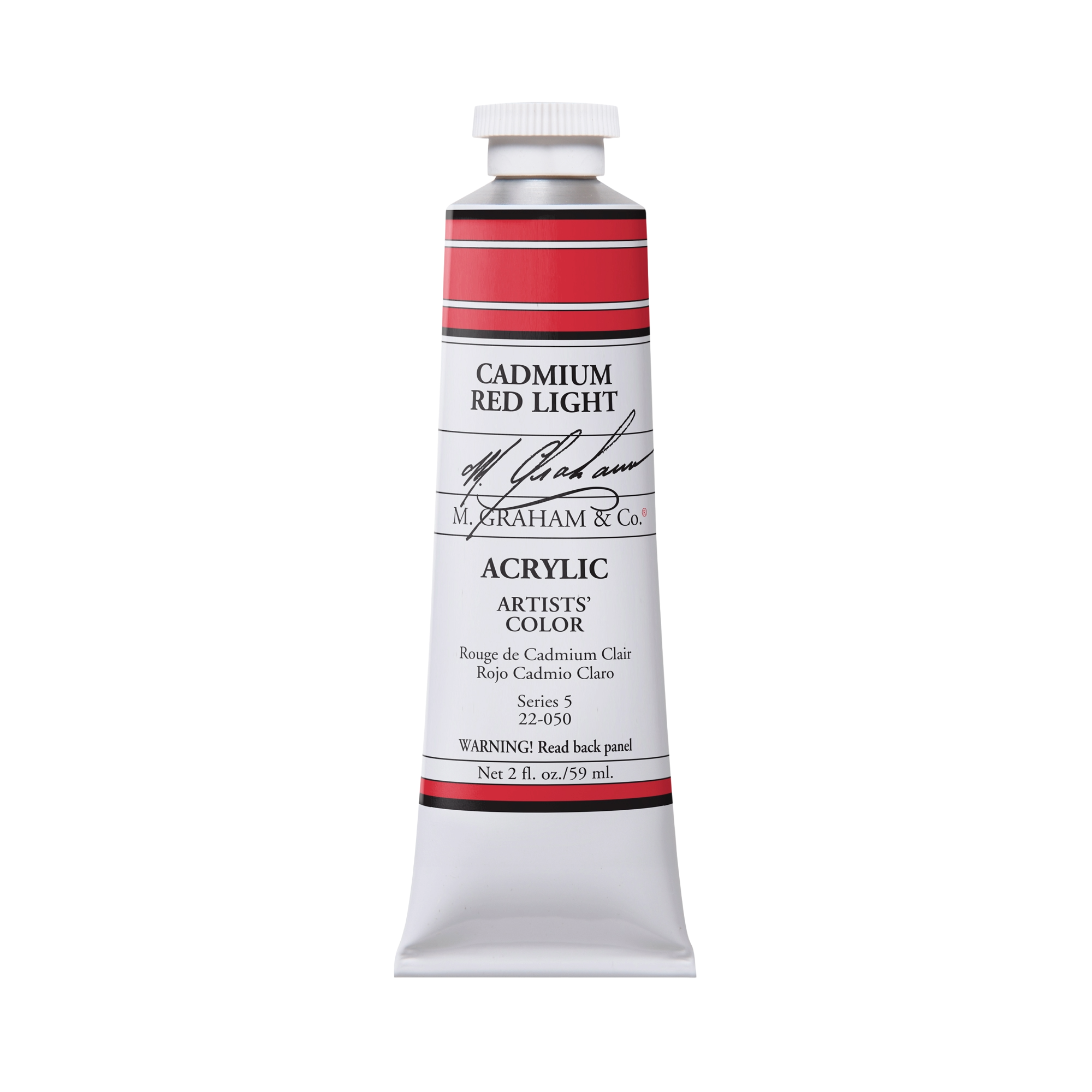 M. Graham Artists' Acrylic - Cadmium Red Light, 2 oz / 60 ml tube