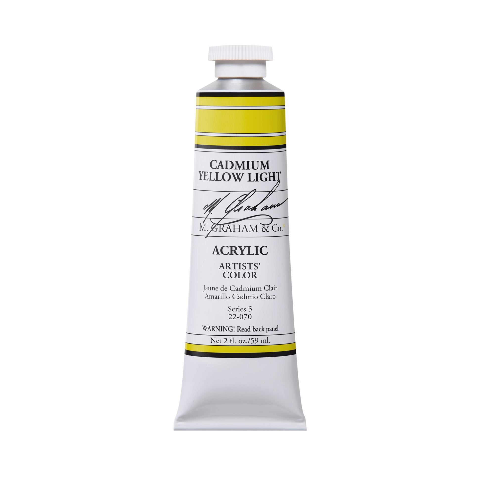M. Graham Artists' Acrylic - Cadmium Yellow Light, 2 oz / 60 ml tube